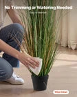 VEVOR Artificial Grass Plant 47 Inch Reed Flower Grass In Pot 2 Pack Green